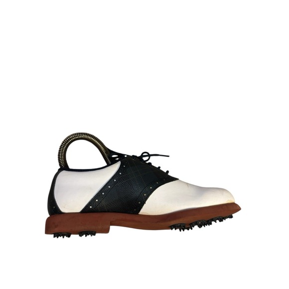 FootJoy‎ GreenJoy Golf Cleats Womens 7 M White Green Plaid Summer Activewear - Picture 5 of 12